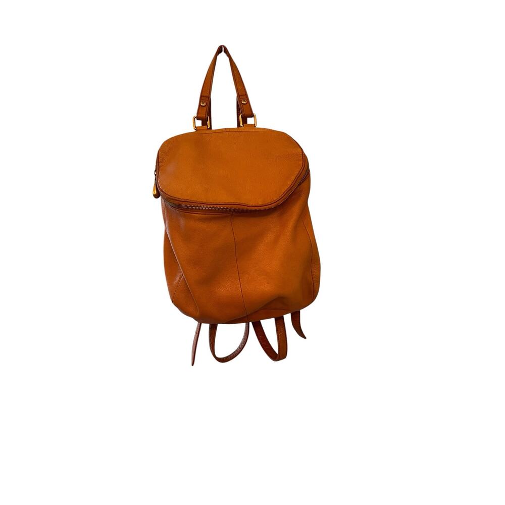 HOBO River Women's Tan Indie Pebbled Leather Luxe Teardrop Backpack Purse - Picture 5 of 12